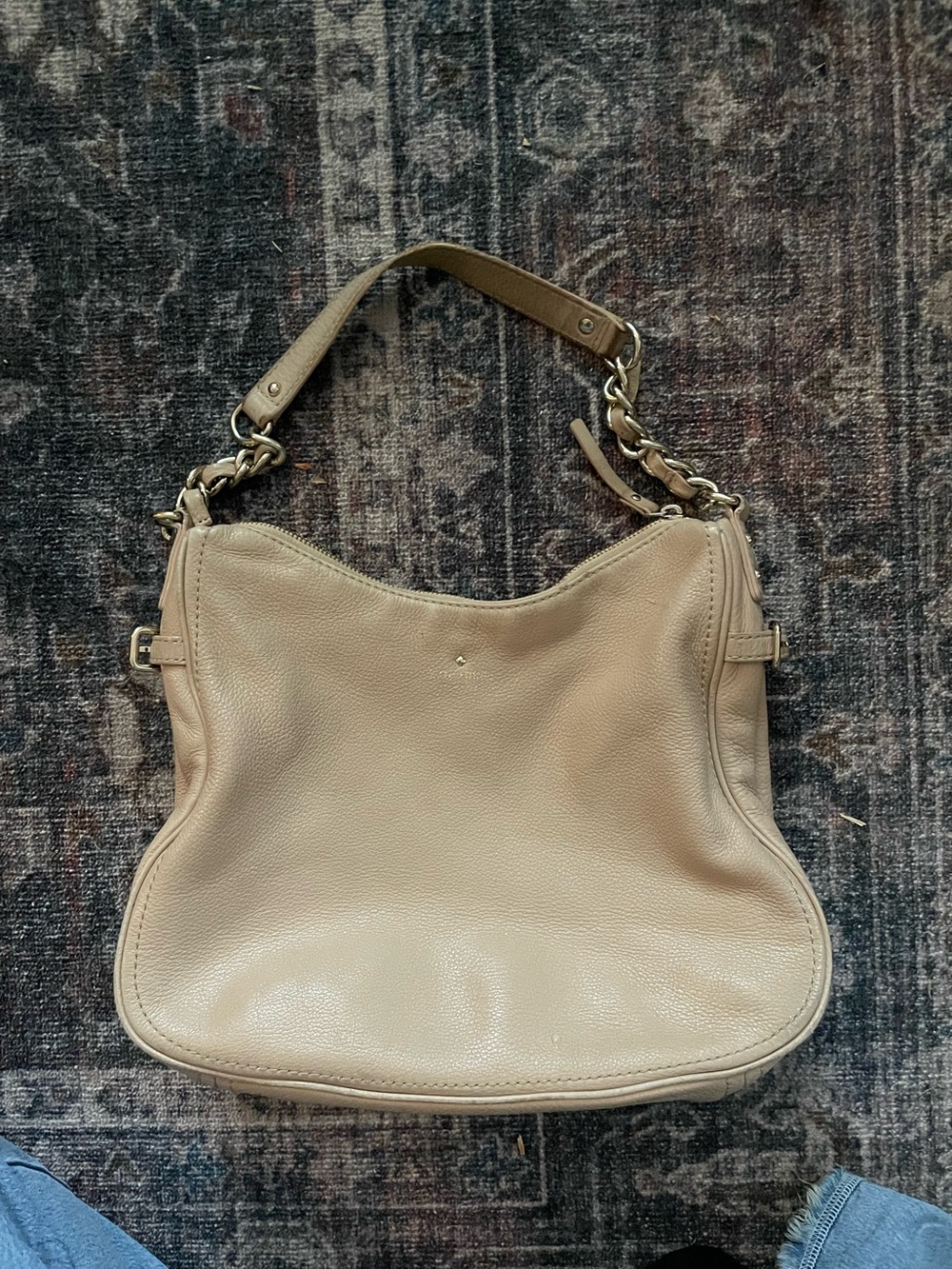 Kate spade chain leather hobo bag